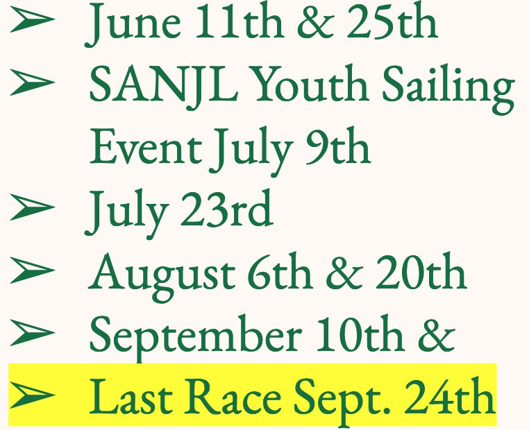 yacht racing schedule